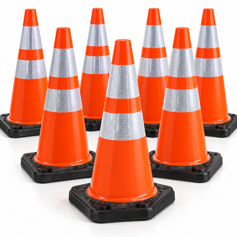 28 in Traffic Cones 6-Pack